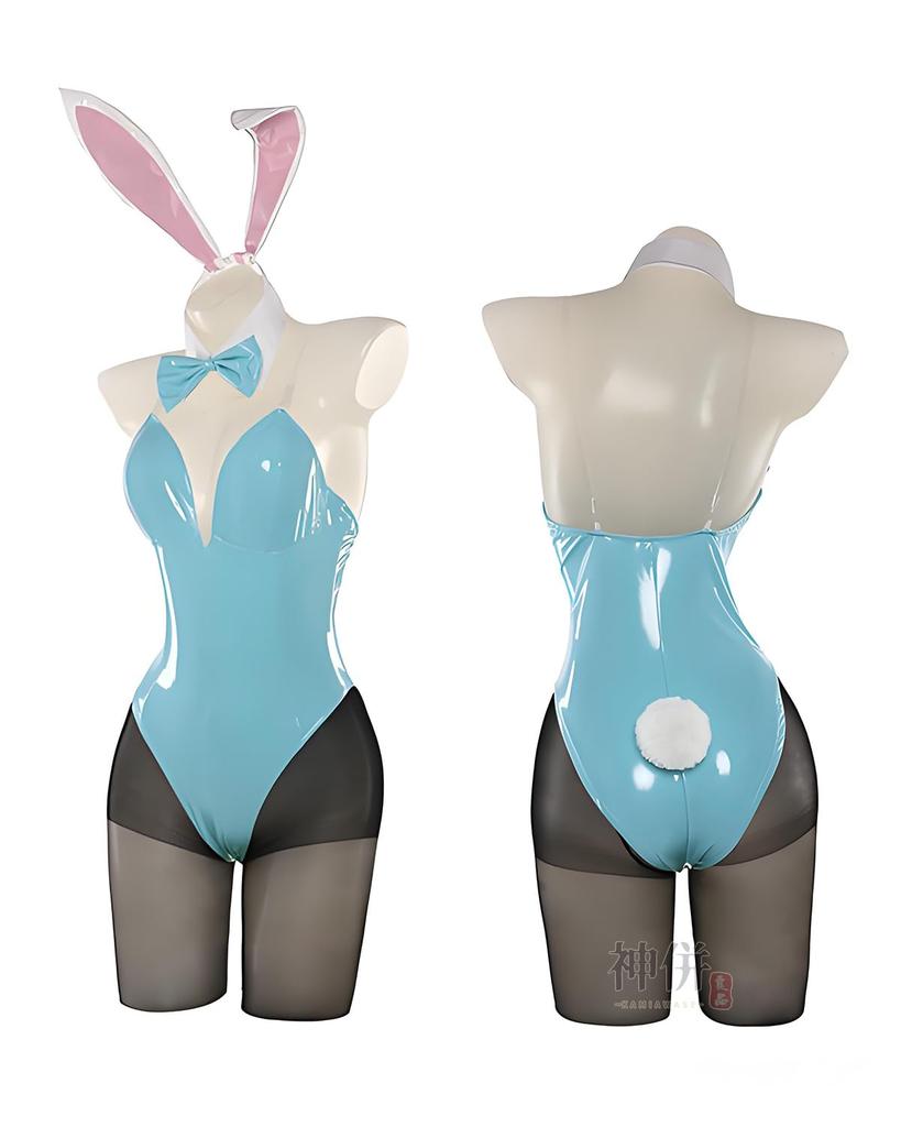 Ичиносе Асуна Косплей Костюм Кролика с Кроличьими Ушками из Zero One Blue Полный Комплект для Взрослых [Отличное Качество] Архив, (Размер M)