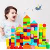 40PCS/SET Wooden Wooden Building Blocks Learning Sensory Developmental Toy Educational Function
