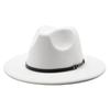 Woolen Men'S And Women'S Top Hats, Retro Flat-Brimmed Big-Eave Hats, Couple Hats, Gentlemen'S Hats.