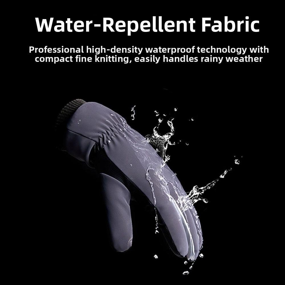 Fashion Warm Snowboard Gloves Waterproof Thickening Touch Screen Gloves Full Fingers Velvet Gloves Women Men