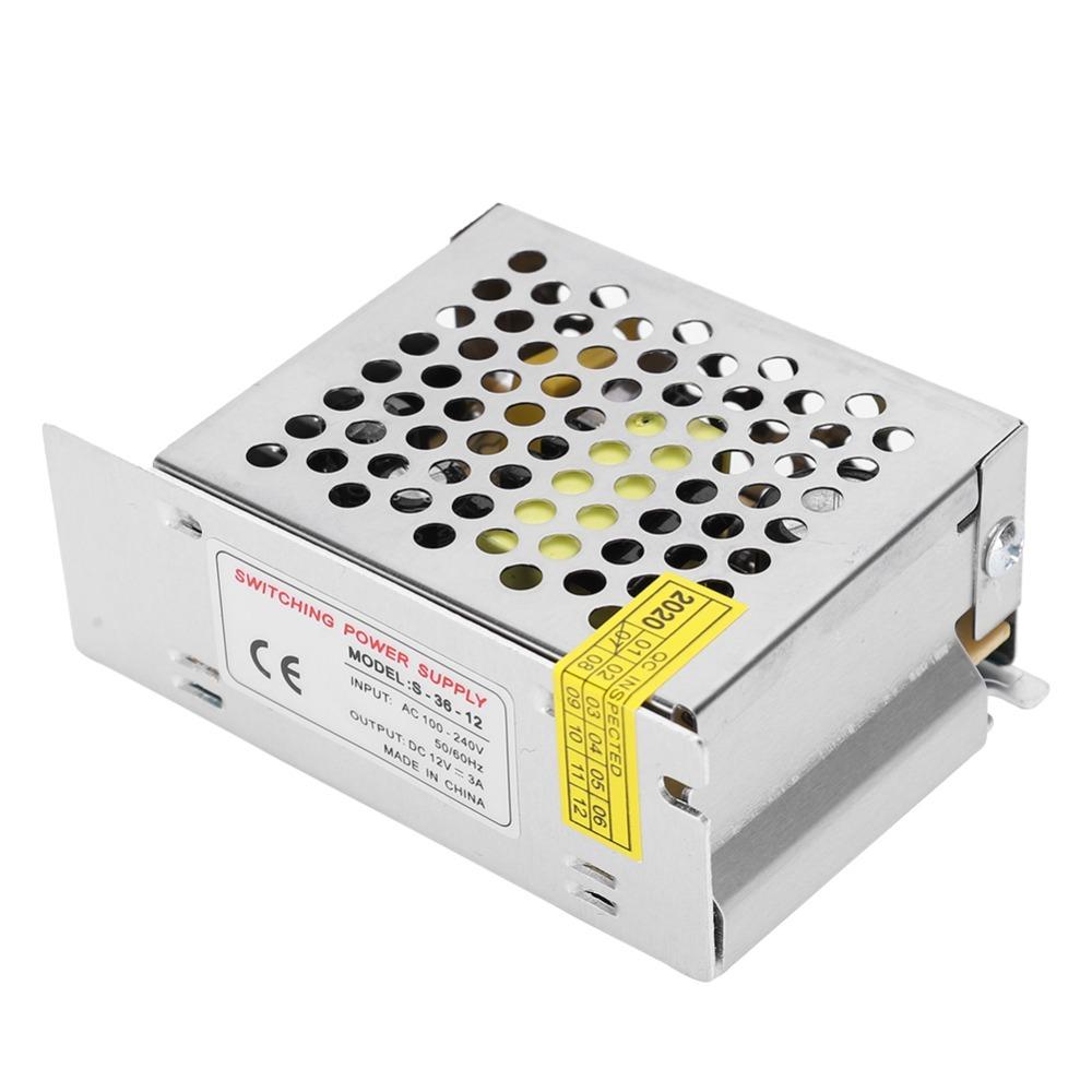 Блок питания DC 12V Адаптер-драйвер AC100-240V Сплав алюминия Преобразователь мощности Импульсный блок питания Компьютерный проект