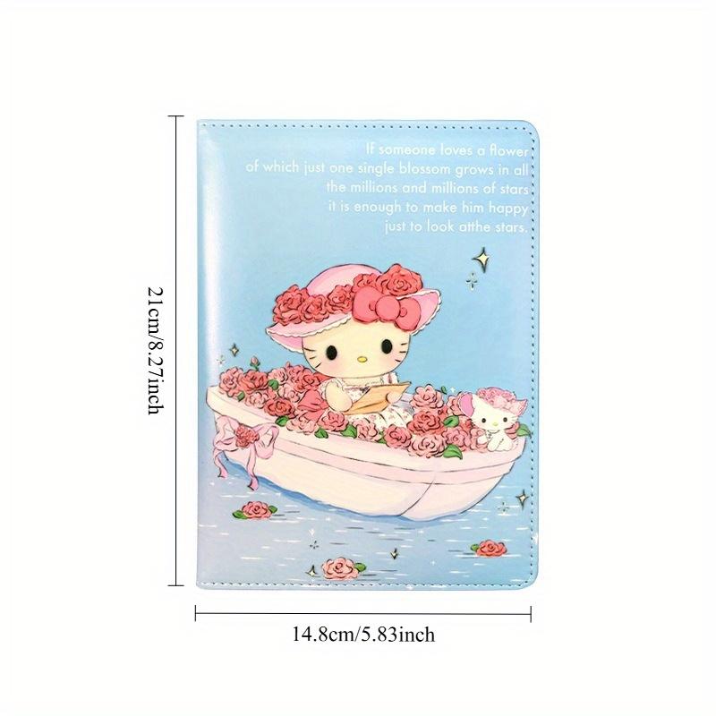 5 шт. Кавайный Sanrio Hello Kitty A5 Цветная Страница Кожаный Блокнот Милая Девочка DIY Ручной Блокнот Дневник Портативный Бумажные Принадлежности для Документов Подарок