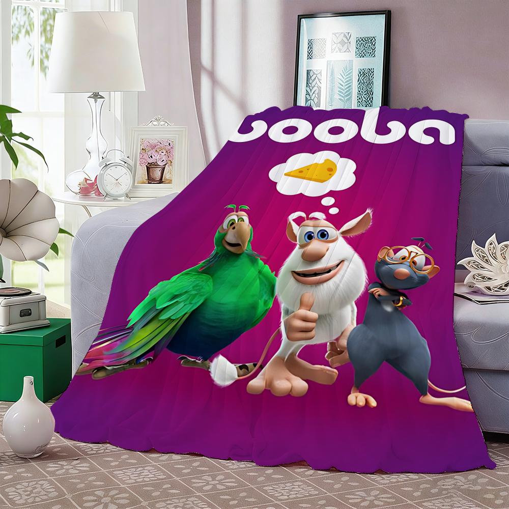 Милое одеяло-плед Booba Легкое 240 г Фланелевое Мягкое Безопасное для кожи Для охлаждения летом