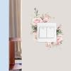 Romantic Flower Switch Paste Home Background Beautification Decorative Wall Stickers Self-Adhesive Wallpaper
