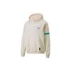 Puma Спортивная толстовка с капюшоном и карманом-кенгуру в полоску, мужские топы, белые 536455-01