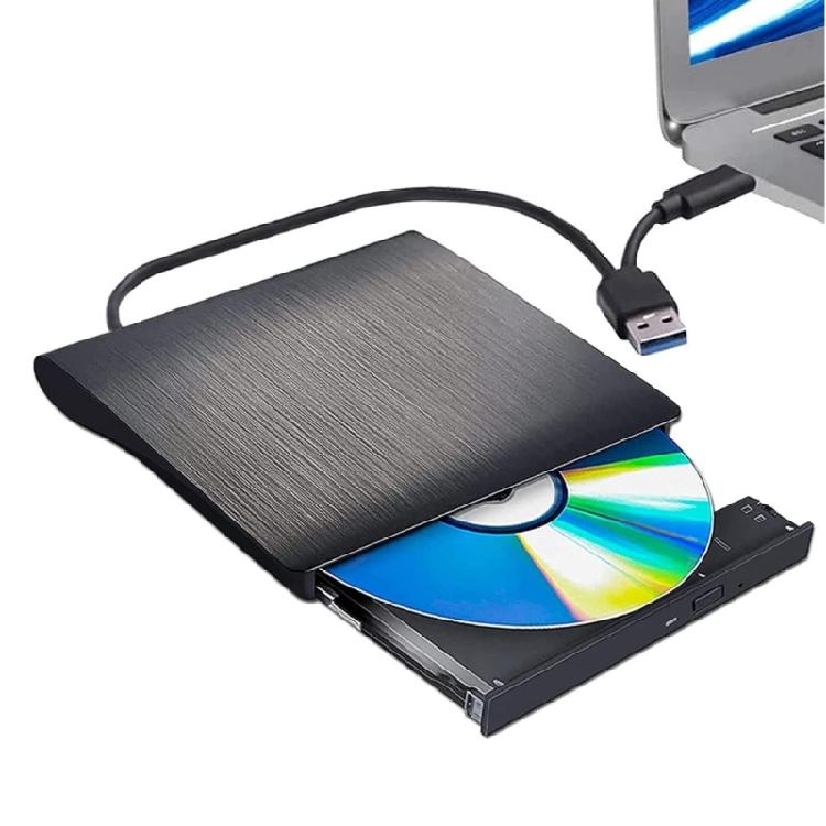 Портативный DVD-плеер Plug and Play, DVD-ридер с USB 3.0/Type C, для ноутбуков и настольных компьютеров, DVD-плеер-записывающее устройство