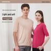 Hengyuanxiang Women's Silk Blend Knit T-Shirt