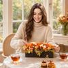 Искусственный и кленовый осенний centerpiece для стола для фестиваля и декора Дня благодарения