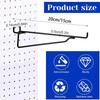 5pcs Rust-proof Peg Board Brackets Wall Mount Pegboard Organizer Portable Pegboard Clip Set  Garage