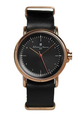 И кожаный ремешок Популярные и мужские женские часы, Простые, SM22104-PGBK