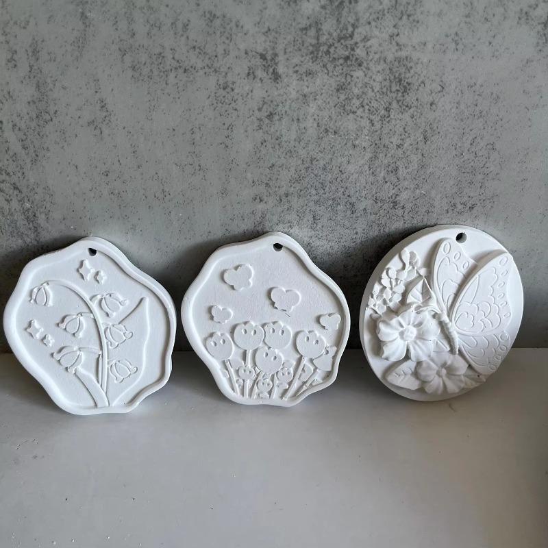 Силиконовая форма Цветок Бабочка DIY Подвеска Цветок Ароматерапия Гипсовый Орнамент Форма для Смолы Форма для Мыла Ручной Работы Форма для Выпечки