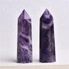 Hexagonal Crystal Pillar, Amethyst Pillar, Crystal Purification, Interior Decoration, Power Stone, Good Luck Charm, Feng Shui Item, 80-90mm, Set of 1