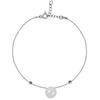[R3003] - Silver Bracelet 'Meghan' Silver Moonstone (rhodium) - 8 Mm