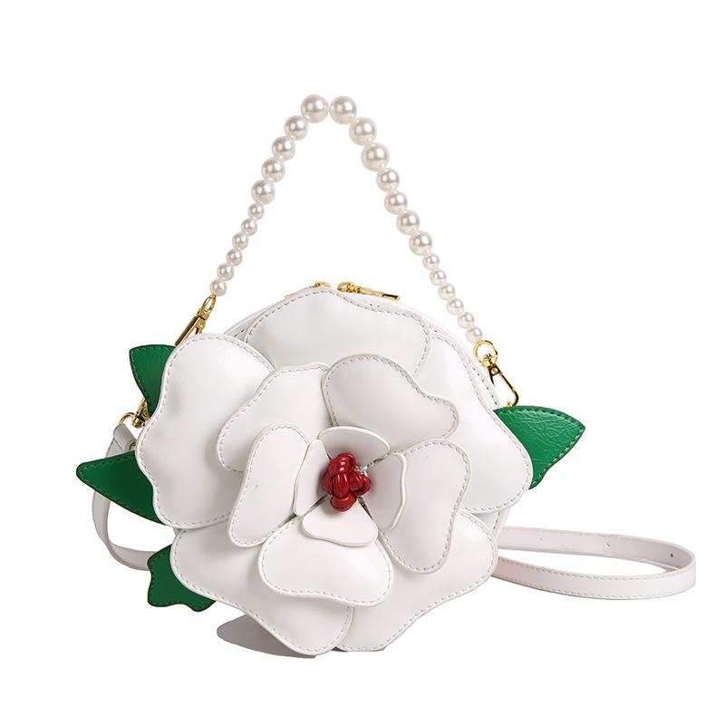 Женская сумка 2025 новая летняя маленькая свежая литературная сумка с цветами, милая и симпатичная сумка кроссбоди, маленькая круглая сумка, тренд