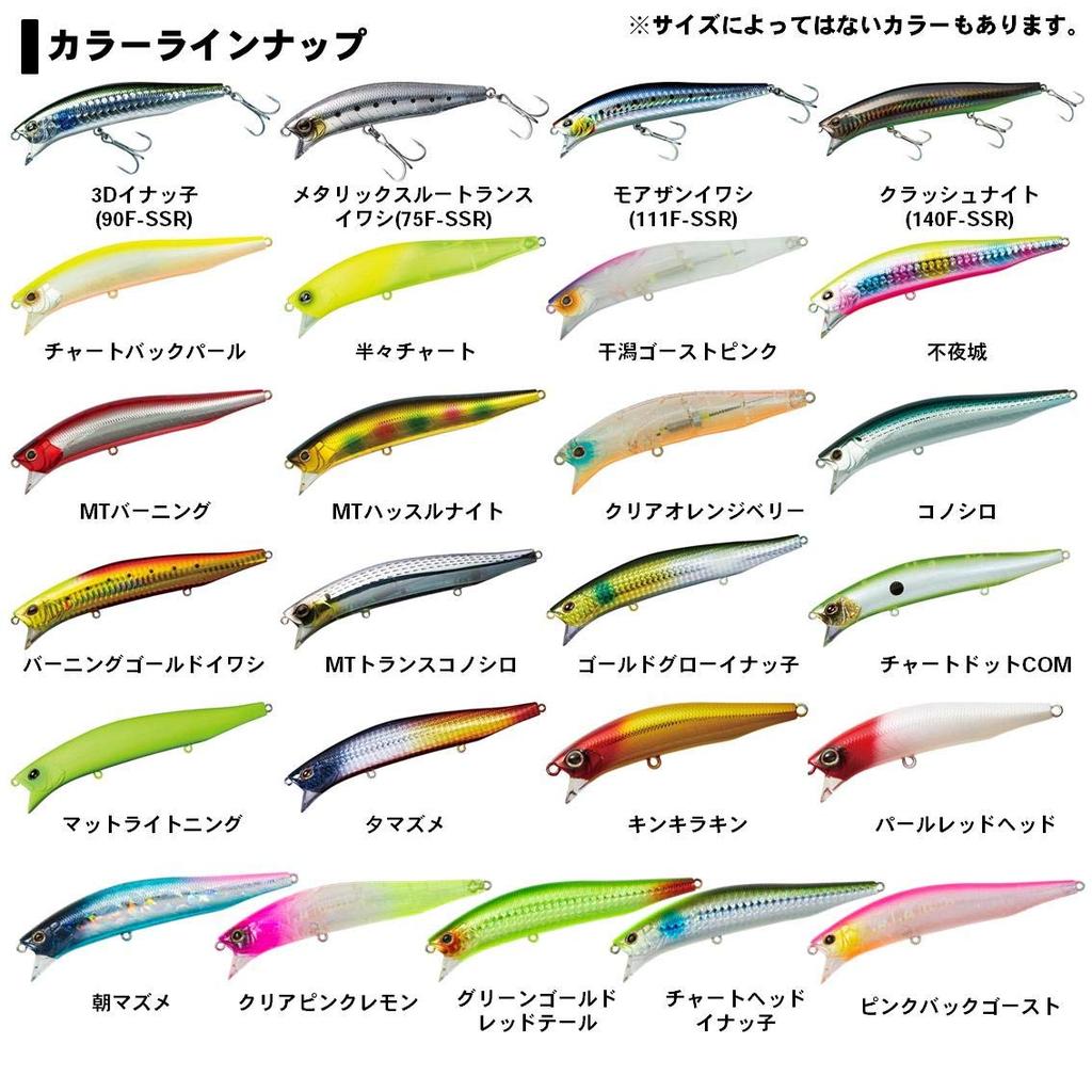 Daiwa Sea Bass Minnow Morethan Crosswake Chartback Pearl 75F SSR Lure