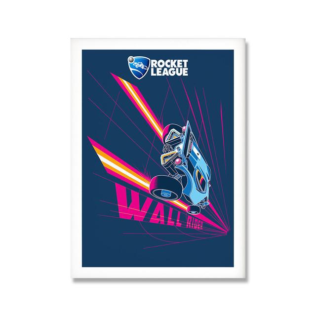 Ракетная Лига, игровой постер, декор для комнаты, видеоигры, неоновые автомобильные принты, настенное искусство, современная комната для мальчика, гостиная, домашний декор, холст, живопись
