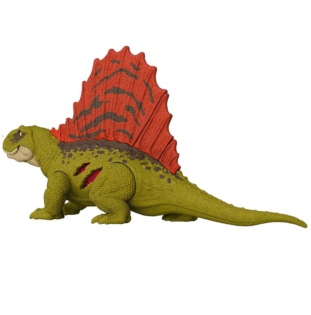 Mattel Парк Юрского периода Новые Правители Реалистичная Мини-Фигурка Действия Диметродон GWN15 Зеленый Средний Мир - Повреждено! [Общая длина прибл.. 20 см] [Возраст 3+]