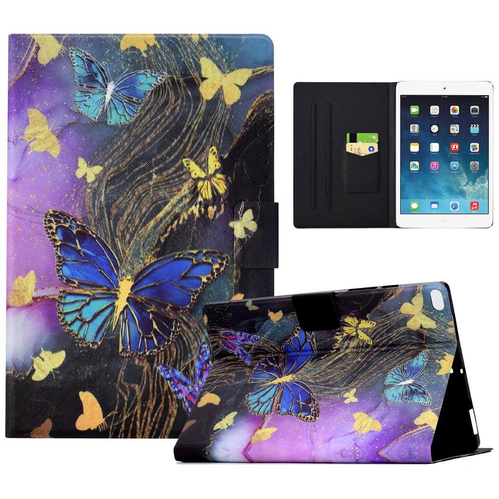 For iPad Mini/Mini 2/mini 3/mini 4/mini (2019) 7.9 inch Case PU Leather Pattern Printed Cover with Card Holder
