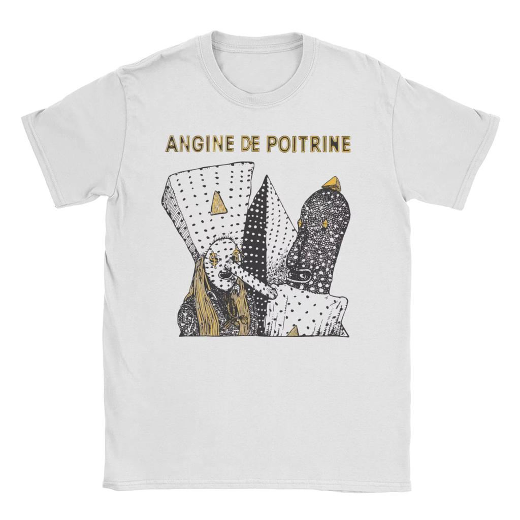 Печатная футболка с принтом Angine De Poitrine Rock Band для унисекс, летняя хлопковая футболка с коротким рукавом
