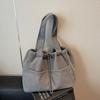 Corduroy Bag Women's Large Capacity Shoulder Shopping Bag Commuter Tote Bag