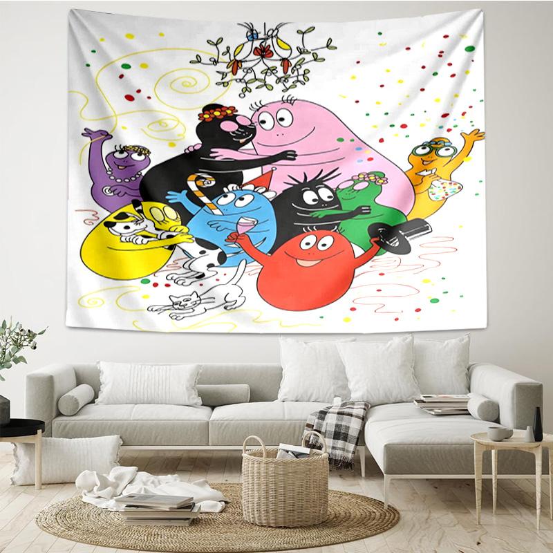 Happy Birthday Bar-bapa Tapestry Hanging for Bedroom,Livingroom, Playroom,Decor Art Room Wall Tapestry Holiday and Birthday Gifts