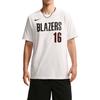 Базовый хлопок Мягкая легкая футболка NBA Portland Trail Blazers Мужские топы HQ9015-103