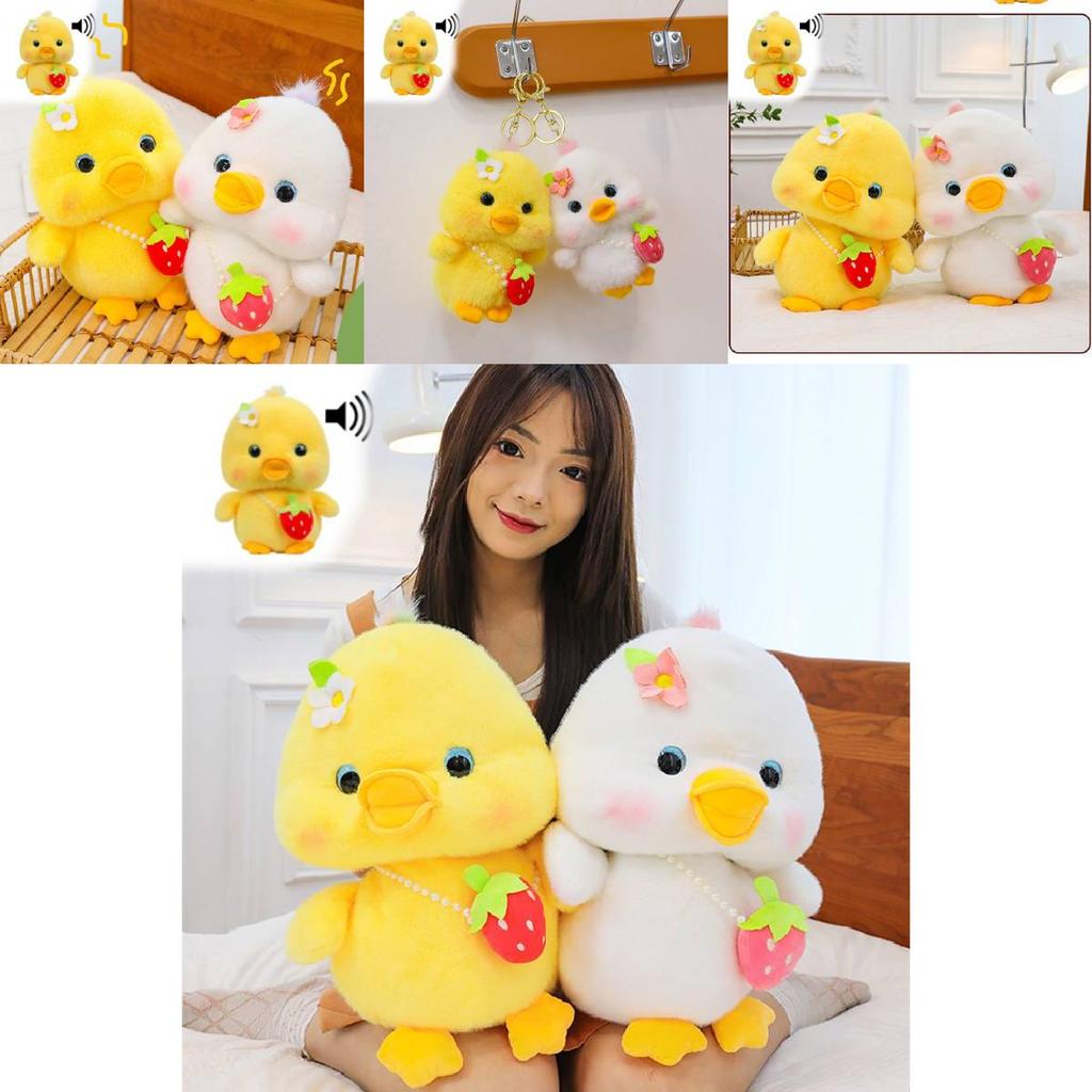 Adorable Plush Duck Toy With Sound Features Perfect For Birthdays And Gifts