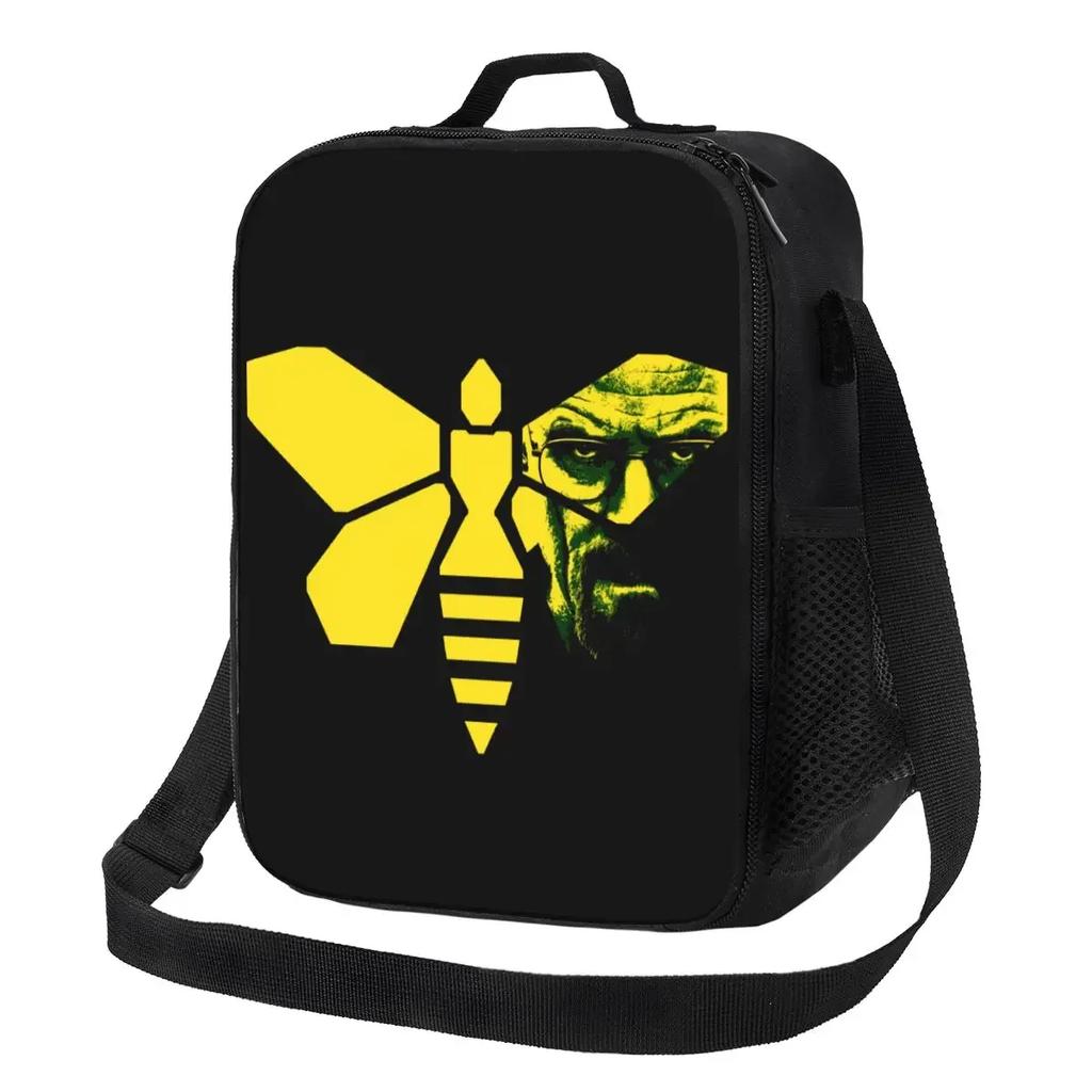 Breaking Bad Thermal Insulated Lunch Bag Women Heisenberg Tv Show Portable Lunch Tote for Outdoor Travel Bento Food Box