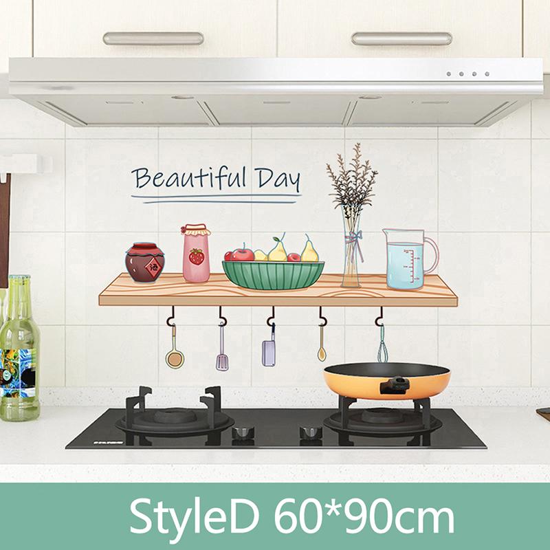 30*90см 60*90см Кухня Маслостойкая Наклейка Самоклеящиеся Водонепроницаемые Обои