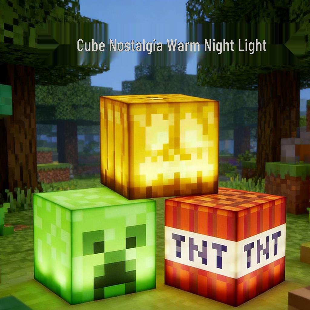 Перезаряжаемый ночник-факел из Minecraft – Игрушка для создания атмосферы в спальне