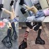 INS Brand Punk Goth Round Toe Platform Wedges Women's Sneakers Lace Up Design 2021 Casual Cute Women's Shoes