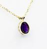 Amethyst Pendant Amethyst Necklace Natural Amethyst Genuine Amethyst Gemstone Handmade Necklace