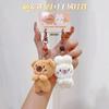 Rabbit Bear Plush Animal Keychain Set With Soft Fur For Kids And Collectors