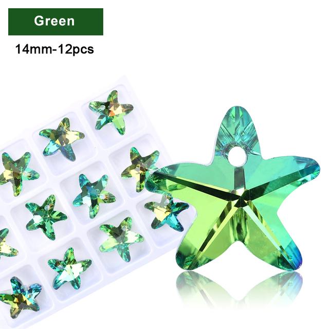 Разноцветный кулон в форме сердца, стеклянные бусины-бабочки, хрустальные подвески в форме звезды для женщин, изготовление ювелирных изделий, ожерелья, серьги, фурнитура