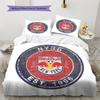 New York Red Bulls Pattern Bedding Home Decoration Birthday Gift (1 * duvet cover + 2 * pillowcase, without core)
