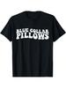 Женская хлопковая футболка с принтом "Blue Collar Pillows", Хлопок премиум-качества, Прочная и долговечная, Повседневная и модная