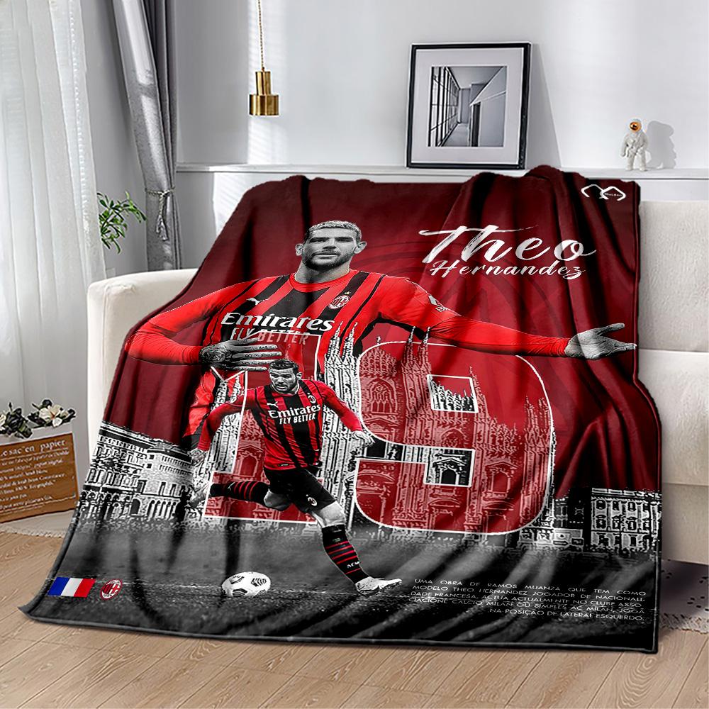 Ac Milan Blanket Durable Comfort Perfect For Chair Livingroom Office Allseason Use Warmthful Decor Perfect Gift For Relatives And Friends