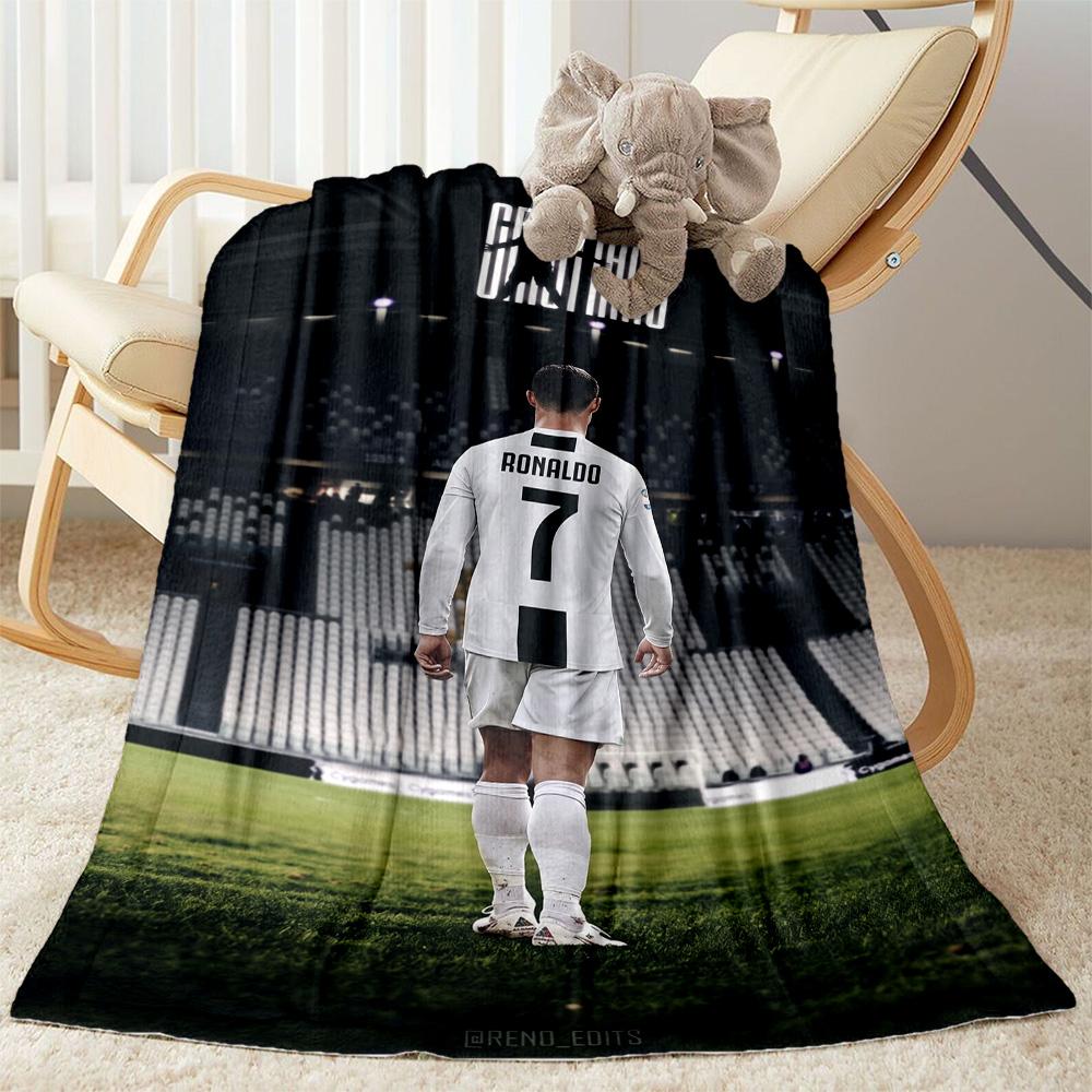 Cristiano Ronaldo's Legacy Blanket Warmthful Decor Perfect for Livingroom Couch Sofa All-Season Use Digital Print