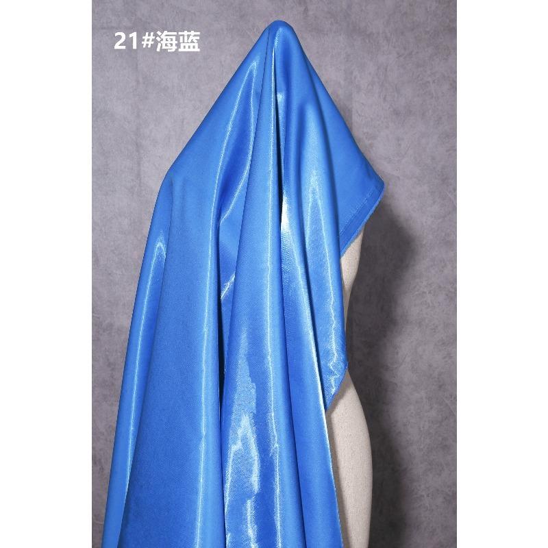 Multi-Color Reflective Fabric Liquid Satin Glossy for Clothes Dresses Diy Hanfu Sewing Designer Smooth Silky Cloth Drape Summer