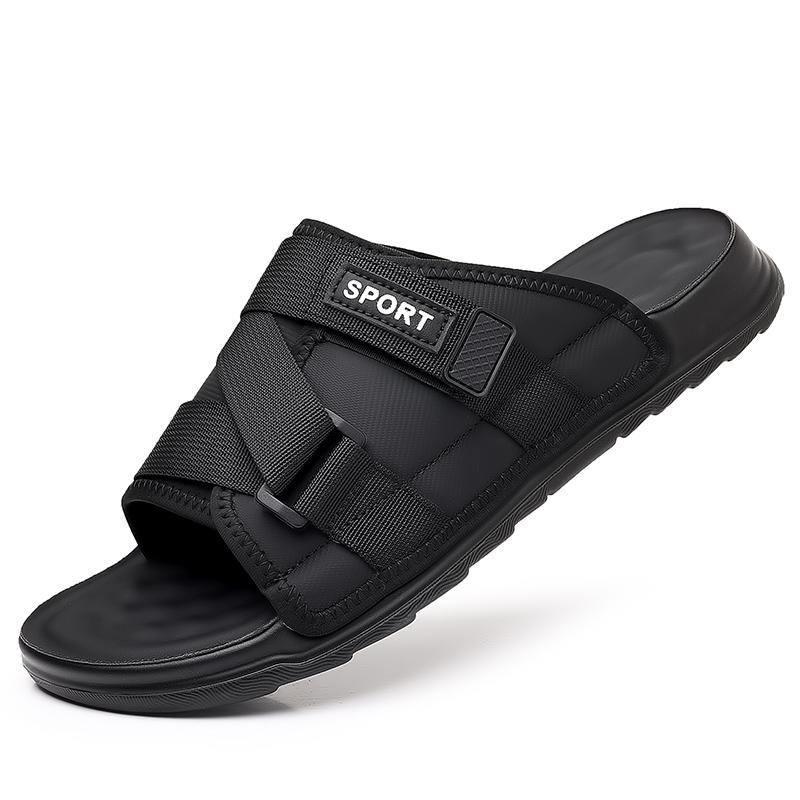 Fashion Luxury Brand Summer Slippers Men Soft Bottom Half Drag Slides Leisure Walk Sandals Outdoor Beach Flats Versatile Man Flip-flops