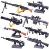 Масштаб 1/6 MG42 AK47 Mp5 HK416 Модель Игрушечного Пистолета-Винтовки Пазлы для Сборки Строительные Кирпичи Пистолет Солдат Оружие Для Фигурок Игрушек