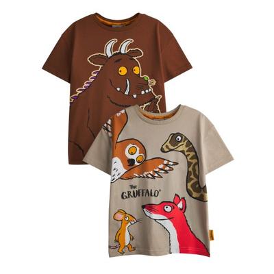 Футболка с короткими рукавами The Gruffalo Boys Персонажи (Упаковка из 2 шт.)