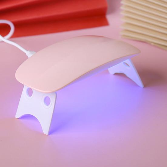 Лампа для ногтей USB черный свет ручной двойной без источников быстросохнущая зарядка 6 ламповых бусин безболезненная