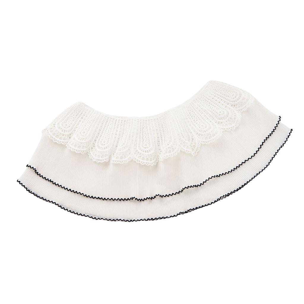 Fashion Lace Trim Shawl Hollowout Neck Scarf Breathable Poncho Lace Shawl Women Formal Party Collar Shawl Shoulder Wrap