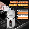 12V 24V Car Heating Cup Electric Kettle Stainless Steel Smart Temperature Control Touch LCD Display Travel Coffee Mug Warmer