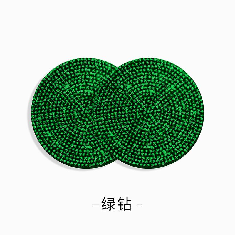 Multifunctional Car Diamond Coaster Water Cup Slot Non-Slip Mat Silica Pad Cup Holder Mat Auto Interior Decoration Accessories