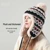 Japanese Faux Rabbit Fur Lei Feng Hat: Warm, Fleece-Lined, Ear-Protecting Winter Hat for Cycling & Skiing