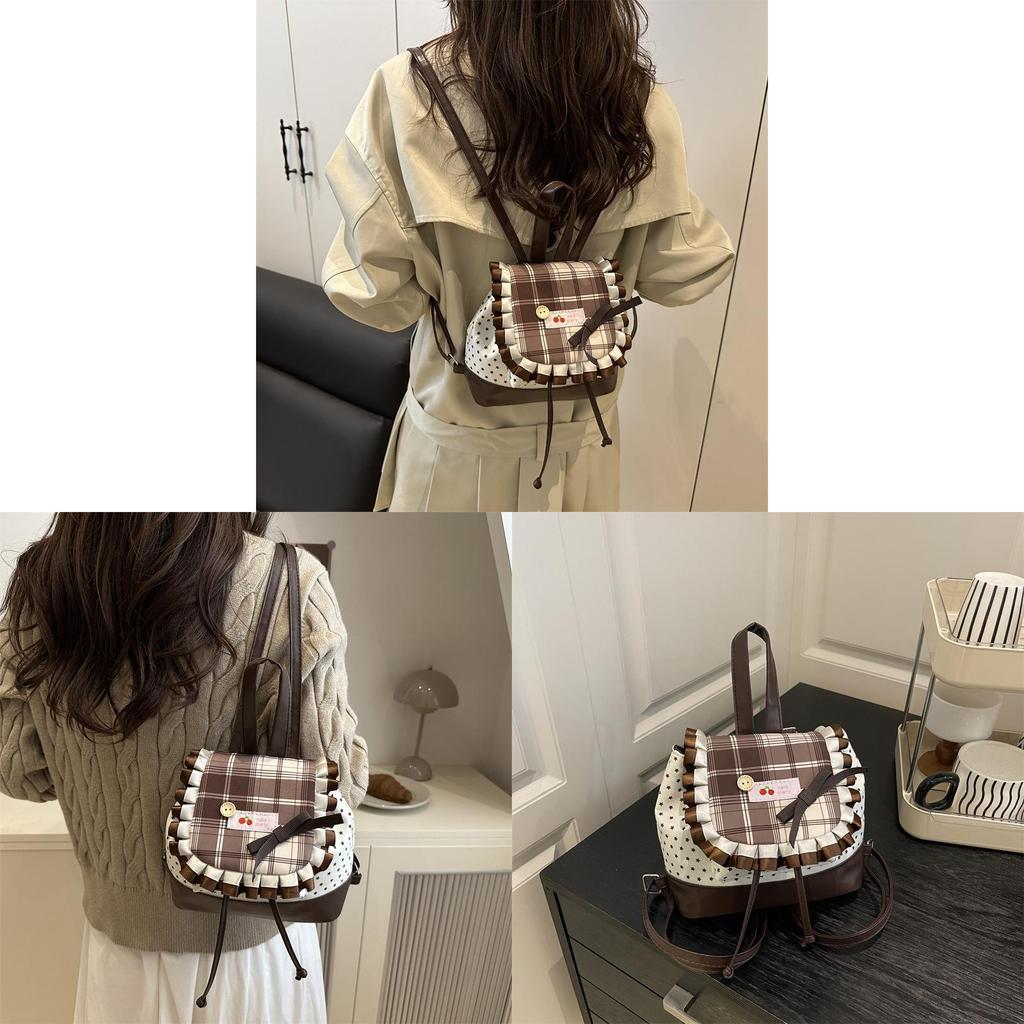 Trendy Streetwear Backpack With Inner Pocket And Stitching Details For School