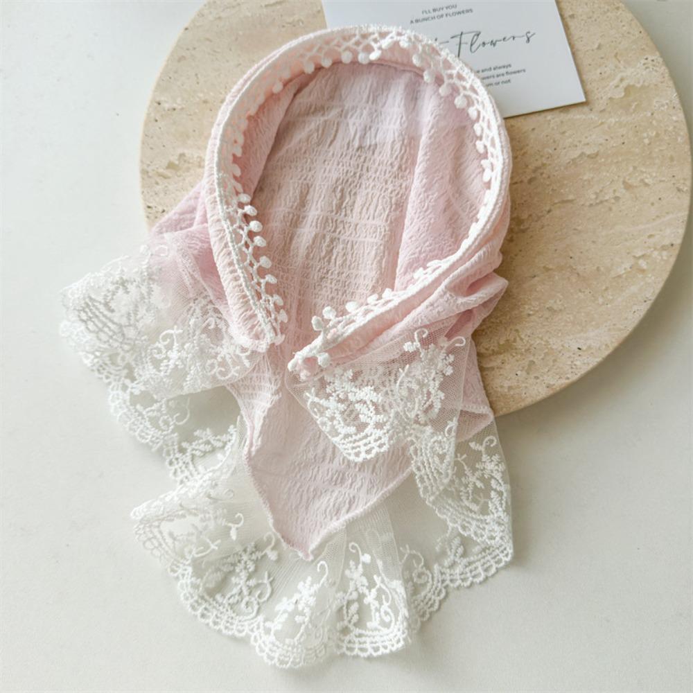 Bowknot Hair Hoop Seersucker Hair Bands Ins Hair Scarf Women