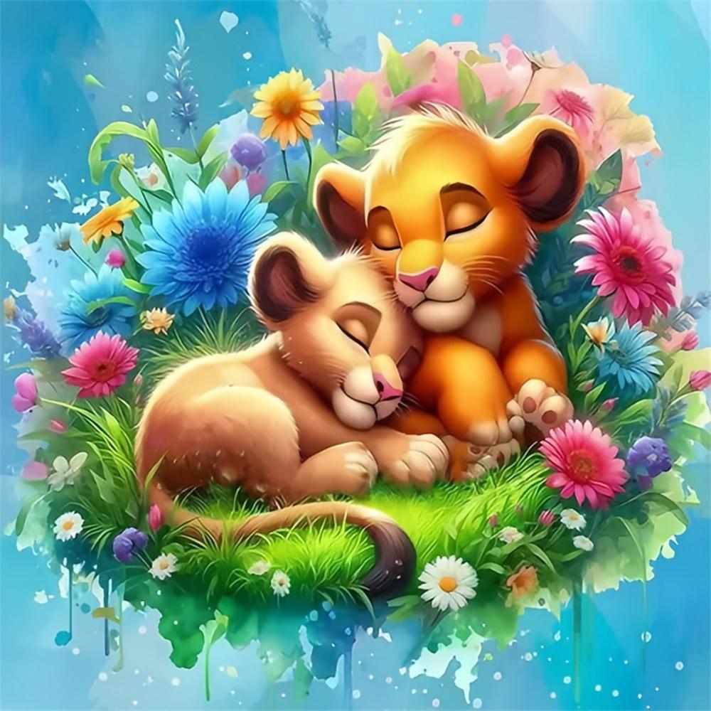 Disney Алмазная мозаика своими руками «Симба Король Лев» Мозаика «Дамбо» Полная квадратная/круглая вышивка Набор Мультяшный Декор для стен